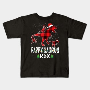 Pappy T Rex Matching Family Christmas Dinosaur Shirt Kids T-Shirt